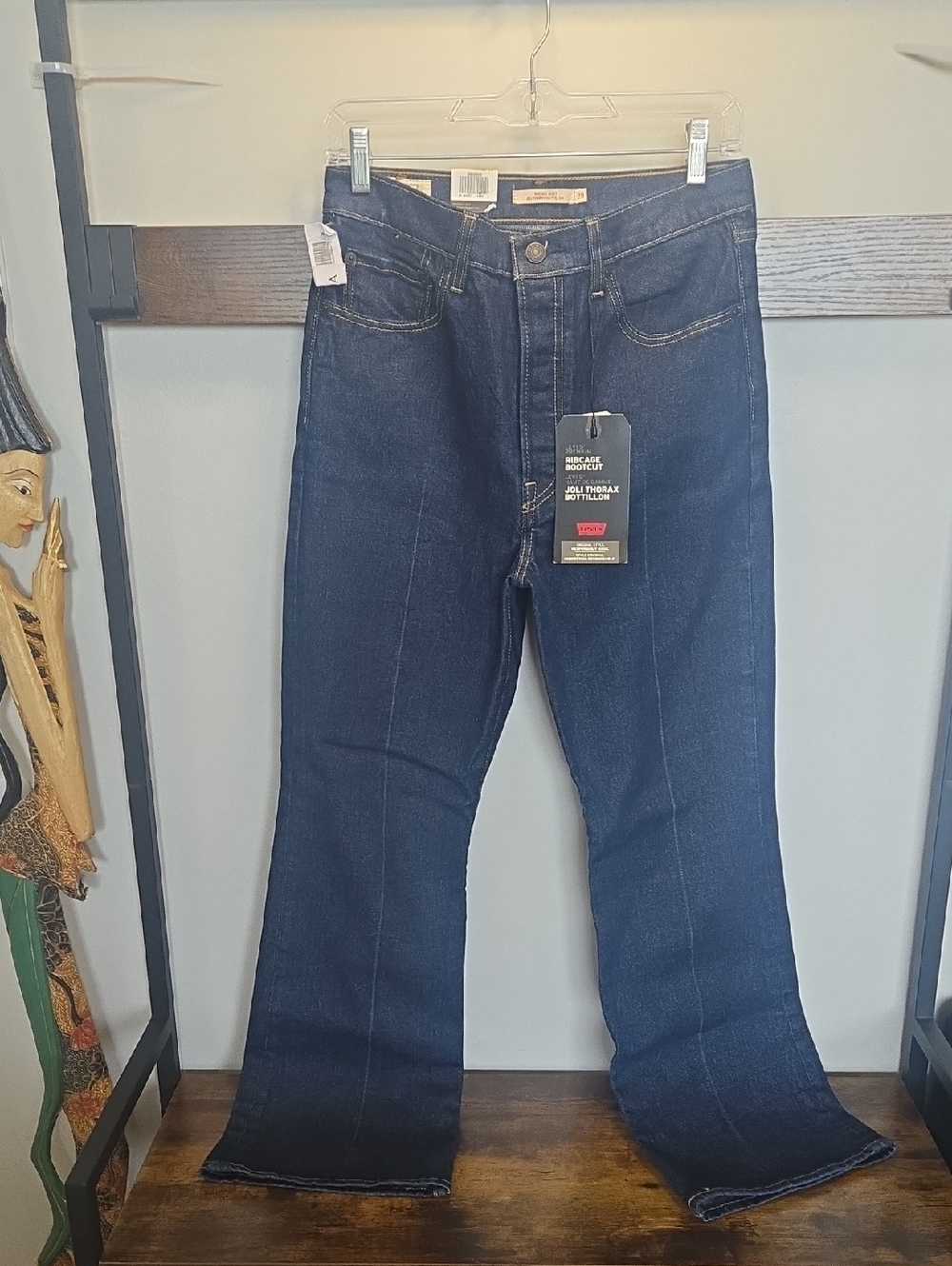 Levi's Women's Dark Indigo Ribcage Bootcut Button Fly Nwt Jeans